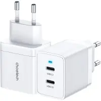 Choetech 2 x USB-C PD 40W Ladegerät weiß (Q5006-EU)