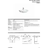 Laufen H8138530001041 WT THE NEW CLASSIC 480x600x165