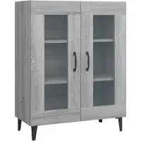 vidaXL Sideboard Grau Sonoma 69,5x34x90 cm Holzwerkstoff