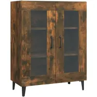 vidaXL Sideboard Räuchereiche 69,5x34x90 cm Holzwerkstoff