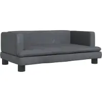 vidaXL Hundebett Dunkelgrau 80x45x30 cm Samt