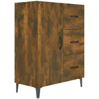 vidaXL Sideboard Räuchereiche 69,5x34x90 cm Holzwerkstoff