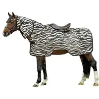 HKM Fliegenausreitdecke Zebra Größe (Pferdedecke) - 125 cm