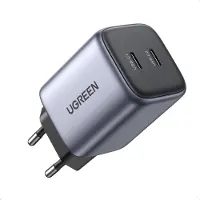 UGREEN Nexode Indoor AC 20 V 4,05 A Schwarz Grau 2x USB C 45 W 100 240 V 50 / 60 Hz 3.3 V 2.25 4.05 A PD 3.0 QC 4.0+ Space Gray (90573)
