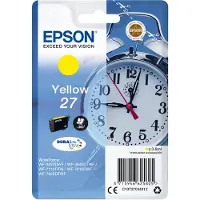 Epson Alarm clock Singlepack Yellow 27 DURABrite Ultra Ink, Gelb, Tinte auf Pigmentbasis, 3,6 ml, 1 Stück(e), Einzelpackung