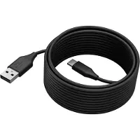 Jabra 5 m USB/USB-C Datentransferkabel - Cable for Videokonferenzsystem - Erster Anschluss: Anschluss 1: USB A, Stecker - Schwarz