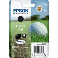 Epson Golf ball 34 Golfball DURABrite Ultra Single Black Tinte, Standardertrag, Schwarz, Tinte auf Pigmentbasis, 6,1 ml, 1 Stück(e), 350 Seiten