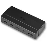 I-Tec USB 3.0 Charging HUB 7 Port + Power Adapter, USB 3.2 Gen 1 (3.1 Gen 1) Type-B, USB 3.2 Gen 1 (3.1 Gen 1) Type-A, 5000 Mbit/s, Schwarz, 0,9 m, AC