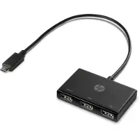 HP USB-C-zu-USB-A-Hub, USB 3.2 Gen 1 (3.1 Gen 1) Type-C, USB 3.2 Gen 1 (3.1 Gen 1) Type-A, Schwarz, China, Business, Windows 10, Windows 11