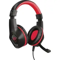 Trust GXT 404R Rana, Kabelgebunden, Gaming, 20 - 20000 Hz, 217 g, Kopfhörer, Schwarz, Rot