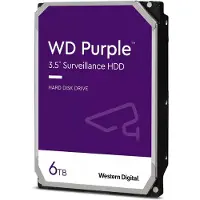 Western Digital Purple Festplatte - 3,5" Intern - 6 TB - SATA (SATA/600) - Conventional Magnetic Recording (CMR) Method - Videoüberwachungssystem Unterstütztes Gerät