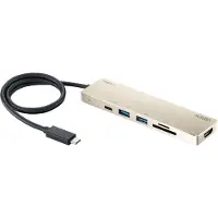 Aten UH3239 USB-C Multiport Mini Dockingstation mit Power Passthrough