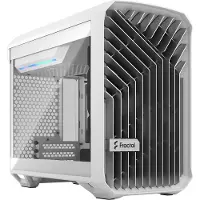 Fractal Design Torrent Nano, Micro Tower, PC, Weiß, Micro-ITX, Stahl, Gehärtetes Glas, 16,5 cm