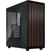 Fractal Design North , Midi Tower, PC, Schwarz, ATX, micro ATX, Mini-ITX, Stahl, Gehärtetes Glas, Gaming