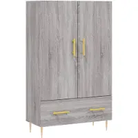 vidaXL Highboard Grau Sonoma 69,5x31x115 cm Holzwerkstoff