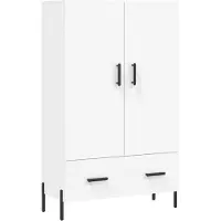 DKD Home Decor Highboard Weiß 69,5x31x115 cm Holzwerkstoff