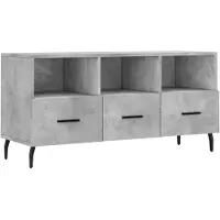 vidaXL TV-Schrank Betongrau 102x36x50 cm Holzwerkstoff