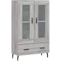vidaXL Highboard Grau Sonoma 69,5x31x115 cm Holzwerkstoff