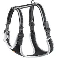 Ferplast Ergocomfort P, Hund, Westengeschirr, L, Schwarz, Silber, Einfarbig, 80 cm