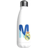 Real Madrid Edelstahl Personalisierte Flasche Mit Dem Buchstaben M 550ml