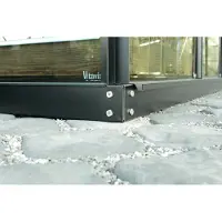 Vitavia Fundamentrahmen "Fundament 6500" 6 cm, schwarz, BxT: 317x190 cm
