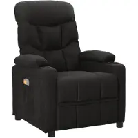 vidaXL Massagesessel Schwarz Stoff