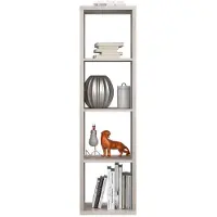 Forte Standregal "Mauro, FSC-zertifiziert", braun (sandeichefarben), B:38,2cm H:141,8cm T:32,9cm, Holzwerkstoff, Regale, Standregal, Fachgröße 33x33cm, 4 Fächer