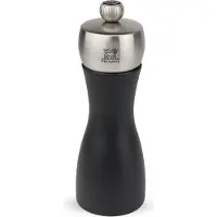 Peugeot Pfeffermühle FIDJI 15cm Schwarz Edelstahl Buchenholz Stahlmahlwerk