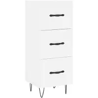vidaXL Sideboard Weiß 34,5x34x90 cm Holzwerkstoff