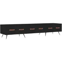 vidaXL TV-Schrank Schwarz 150x36x30 cm Holzwerkstoff