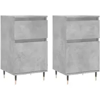 vidaXL Sideboards 2 Stk. Betongrau 40x35x70 cm Holzwerkstoff