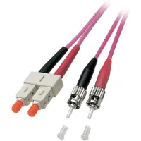 Efbe-Schott Duplex Jumper SC-ST 50/125µ, OM4, LSZH, erika violett, 3.0mm, 2m Hersteller: (O0347.2)