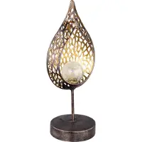 Globo LED Solarleuchte gold warmweiß