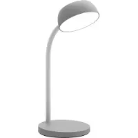 Unilux LED Schreibtisch-Leuchte Tamy hellgrau, flexibel biegbarer Arm, 3000K