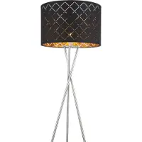 Globo Lighting Stehleuchte Metall Nickel matt, 1x E27