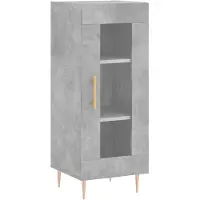 vidaXL Sideboard Betongrau 34,5x34x90 cm Holzwerkstoff