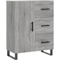 vidaXL Sideboard Grau Sonoma 69,5x34x90 cm Holzwerkstoff
