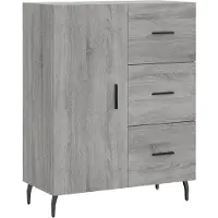 vidaXL Sideboard Grau Sonoma 69,5x34x90 cm Holzwerkstoff