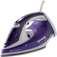 Gorenje SIH2200BBC, Dampfbügeleisen, Keramik-Bügelsohle, 2,5 m, 90 g/min, Violett, 30 g/min