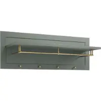 Home affaire Garderobenpaneel "ASCOT", grün, B:109cm H:40cm T:20cm, Holzwerkstoff, MDF, Garderobenpaneele, Garderobenpaneel, Breite ca. 109 cm