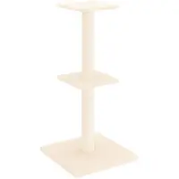 vidaXL Kratzbaum mit Sisal-Kratzsäulen Creme 73 cm