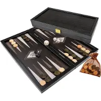 Philos Backgammon Spiel Kassette Skariana Klein Reisespiel