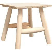 vidaXL Beistelltisch 49x49x50 cm Massivholz Fichte