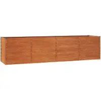 vidaXL Hochbeet Rostig 320x80x77 cm Cortenstahl