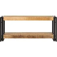 The Living Store TV-Schrank 90 x 30 x 40 cm Mango-Massivholz