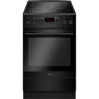 Amica Elektro-Standherd "SHC 11503 SM", Energieeffizienz: A, schwarz (schwarz, matt), Herdsets, Komfortables Kochen und Backen mit bequemer Handhabung, Elektro-Standherd