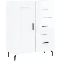 vidaXL Sideboard Hochglanz-Weiß 69,5x34x90 cm Holzwerkstoff