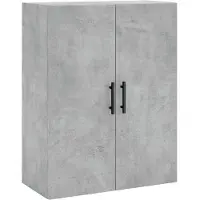 vidaXL Wandschrank Betongrau 69,5x34x90 cm