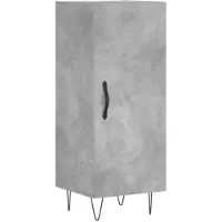 vidaXL Sideboard Betongrau 34,5x34x90 cm Holzwerkstoff