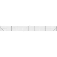 vidaXL Maschendrahtzaun mit Bodenflansch Anthrazit 2,2x25 m